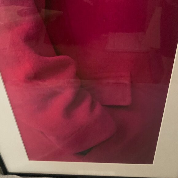 ABSTRACT ART PHOTOGRAPHY PRINT framed & matted IN HER RED COAT - Picture 2 of 12